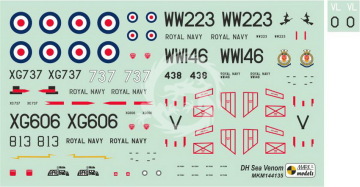 Model plastikowy DH Sea Venom FAW.21/22/ECM.21 ‘Home Fleet’ Mark I MKM144135 1/144