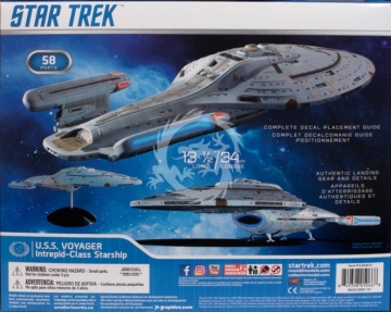 Model plastikowy Star Trek U.S.S. Voyager NCC-74656 Special Clear Edition Polar Lights PL-992 1:1000