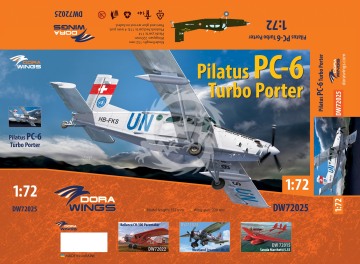 Model plastikowy Pilatus PC-6 Turbo Porter Dora Wings DW72025 skala 1/72