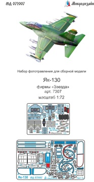 Blaszka fototrawiona Yak-130 detail set (colour) Microdesign MD 072007 skala 1/72