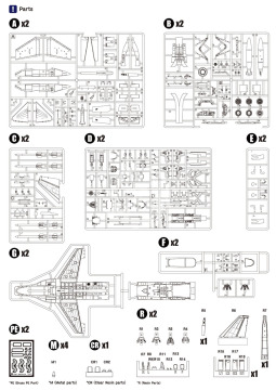 Model plastikowy T-50A Golden Eagle (T-X Program Prototype Aircraft) Wolfpack WP14810 skala 1/48