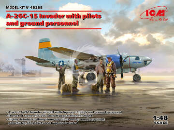 NA ZAMÓWIENIE - A-26C-15 Invader w/USAF pilots and ground personnel ICM 48288 skala 1/48