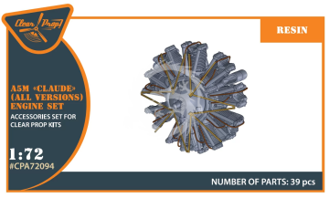  A5M Claude (all versions) resin engine set  Clear Prop CPA72094 skala 1/72