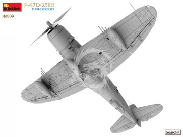  P-47-D25RE Thunderbolt Basic Kit MiniArt 48009 skala 1/48