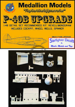 P-40B UPGRADE Medallion models MM34 P-408 skala 1/48