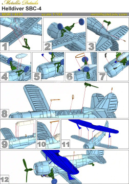 Curtiss SBC-4 Helldiver - Metallic Details MDR14451 skala 1/144