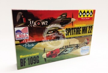 Spitfire & Messerschmitt Me109 2-pak - Lindberg 445 skala 1/72
