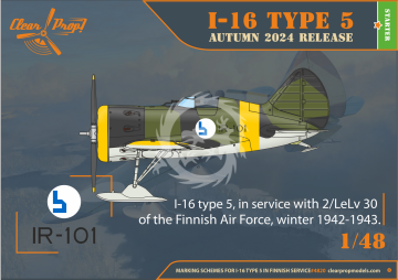 I-16 Finnish service - Clear Prop CP4820 skala 1/48