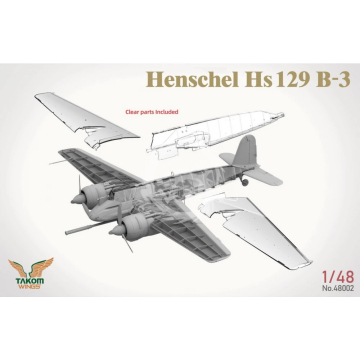 Henschel Hs 129 B-3 With Interior - Takom 48002 skala 1/48