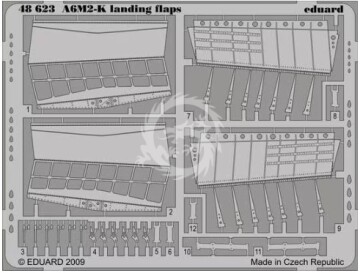 A6M2-K landing flaps for Hasegawa - Eduard 48623 skala 1/48