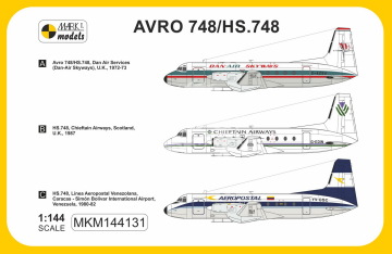 Hawker-Siddeley HS.748/HAL-748 ‘The Budgie’ Mark I MKM144131 skala 1/144