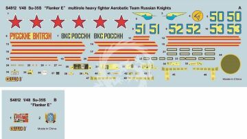 Su-35S Russian Knights Flanker-E Great Wall Hobby GWH S4812 skala 1/48
