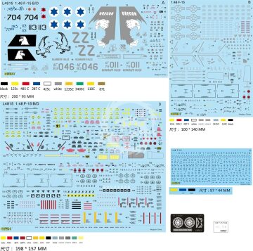 F-15B/D Israeli Air Force & U.S. Air Force Great Wall Hobby L4815 skala 1/48