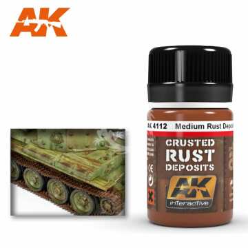 Płyn do weatheringu Medium Rust Deposit AK Interactive AK-4112