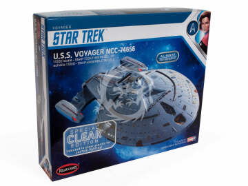 Model plastikowy Star Trek U.S.S. Voyager NCC-74656 Special Clear Edition Polar Lights PL-992 1:1000