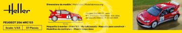 NA ZAMÓWIENIE -  Peugeot 206 WRC'03 Heller 56113 skala 1/43