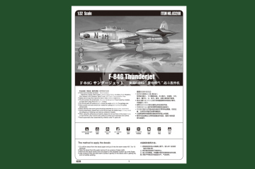 F-84G Thunderjet HobbyBoss 83208 skala 1/32