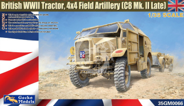 British WWII Tractor 4x4 Field Art.(C8 Quad Mk.II) Gecko Models 35GM0066 skala 1/35