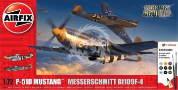 PREORDER - P-51D Mustang vs Bf109F-4 Dogfight Double Airfix A50193 skala 1/72