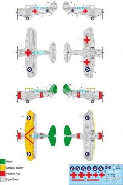 Curtiss SBC-4 Helldiver - Metallic Details MDR14451 skala 1/144