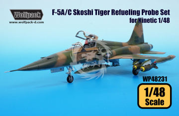 F-5A/C Skoshi Tiger Refuelling Probe set for Kinetic, Wolfpack - Wolfpack WP48231 skala  1/48