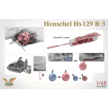  Henschel Hs 129 B-3 With Interior - Takom 48002 skala 1/48