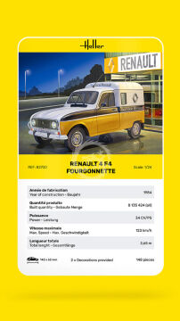 Renault 4 F4 Fourgonnette - Heller 82700 skala 1/24