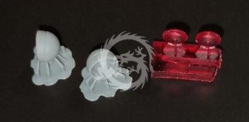 Flashing light  FG-20  early  2pcs red - Start43 St91r skala 1/24