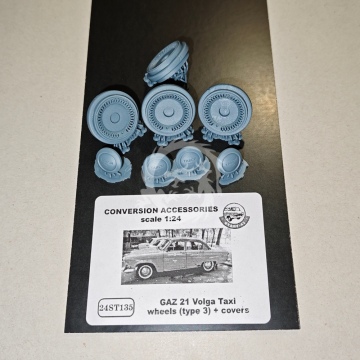 Gaz 21 Volga Taxi wheels ( type 3 ) + convers  - Start43 St135 skala 1/24