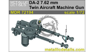 MDR72195 Metallic Details - 1/72 Radziecki karabin maszynowy Berezin UBT kal. 12,7 mm do wieżyczek lotniczych (4 szt.)