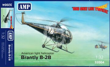 NA ZAMÓWIENIE - Śmigłowiec Brantly B2B z filmu o Jamesie Bondzie *You Only Live Twice - AMP 32004 skala 1/32 