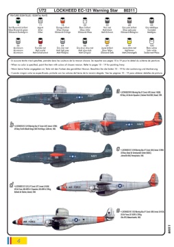 Lockheed EC-121 Warning Star Heller 80311 skala 1/72