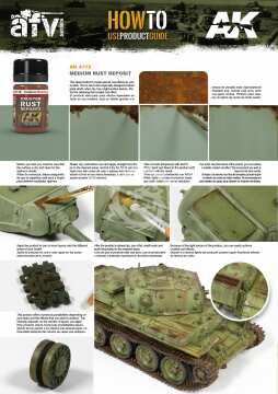 Płyn do weatheringu Medium Rust Deposit AK Interactive AK-4112