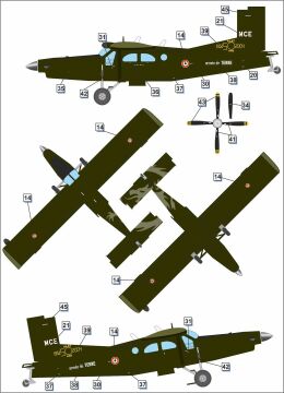 Model plastikowy Pilatus PC-6 Turbo Porter Dora Wings DW72025 skala 1/72