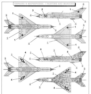 Model plastikowy MiG-21PFM Soviet Fighter Zvezda 7202 skala 1/72