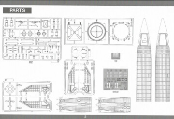 Model plastikowy V-2 WWII German Single Stage Ballistic Missile Takom 2075 skala 1/35