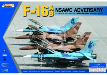 F-16A/B NSAWC Adversary Kinetic K48004 skala 1/48