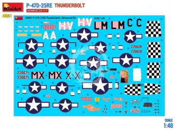 P-47D-25RE Thunderbolt Advanced Kit MiniArt 48001 skala 1/48