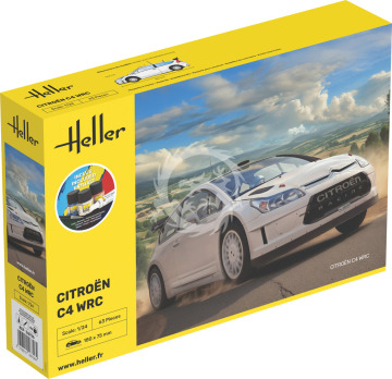 Citroen C4 WRC + farby i klej - Heller 56756 skala 1/24