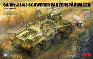 PRZEDSPRZEDAZ - Sd.Kfz. 234/3 Schwerer Panzerspähwagen 7.5cm Stummel - Rye Field Model RM-5134 skala 1/35