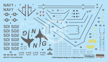 X-47B UCAS-D US NAVY UCAV Demonstrator - Wolfpack WP17217 skala 1/72