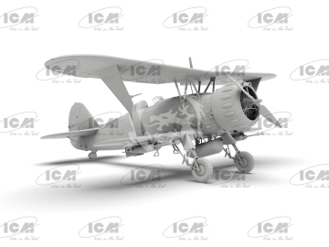 Hs 123A-1 (late), WWII German attack aircraft (100% new molds) - ICM 32015 skala 1/32
