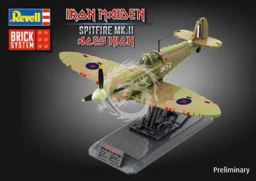 PRZEDSPRZEDAZ - Iron Maiden Spitfire MK.II Aces High - Brick Syste - Revell 00962 skala 1/18