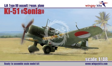 Model plastikowy IJA Type 99 Ki-51 “Sonia” at other services, WINGSY KITS D5-06, skala 1/48