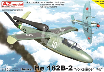 Heinkel He 162B-2 'Volksjager 46'  AZ-Model 7852 skala 1/72