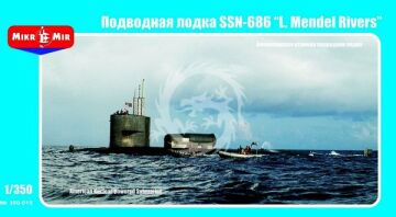 American nuclear submarine USS L. Mendel Rivers (SSN-686) Mikromir 350-015 skala 1/350