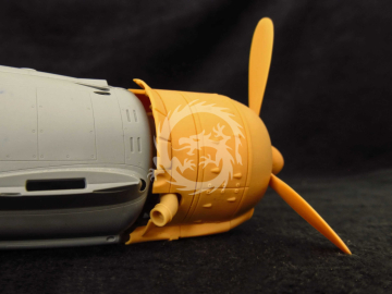 Fiat CR.42 Falco. Cowling and engine - Metallic Details  MDR3237 skala 1/32