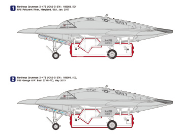 X-47B UCAS-D US NAVY UCAV Demonstrator - Wolfpack WP17217 skala 1/72