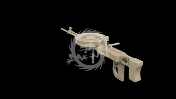 Te-4 Japanese Machine Gun - Metallic Details MDR48287 skala 1/48