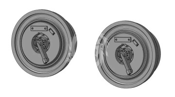 Mi-24/Mi-35 Wheels set - Metallic Details MDR3519 skala 1/35